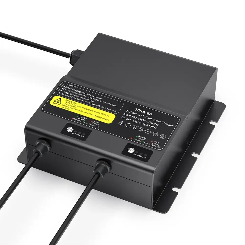 12V 10A 2P Marine Boat Battery Charger