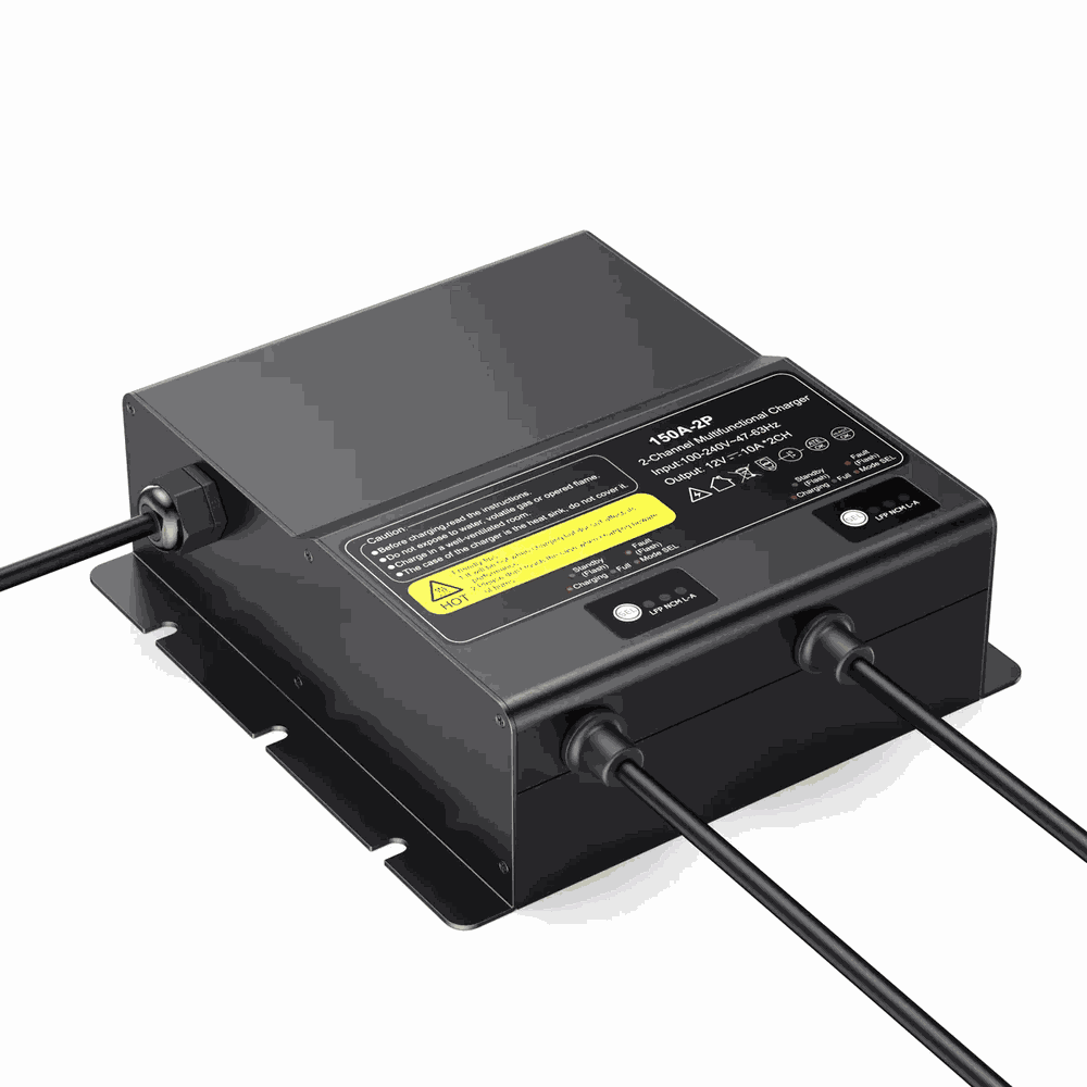 BS150A-1210-2P Industrial Battery Charger - Side View