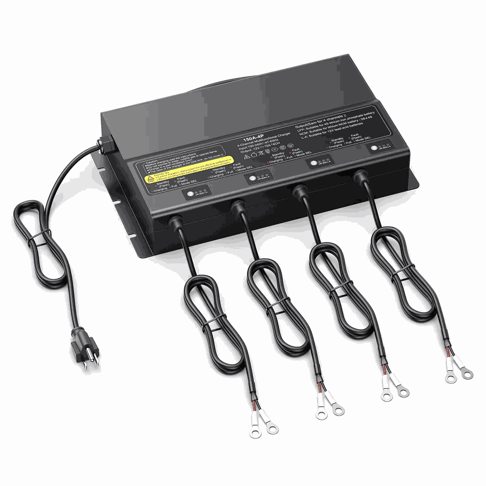 BS150A-1210-4P Industrial Battery Charger - Side View
