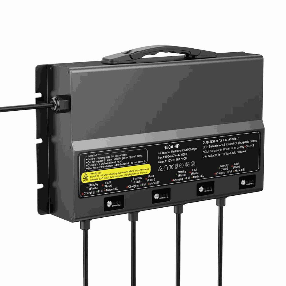 BS150A-1210-4P Industrial Battery Charger - Top View