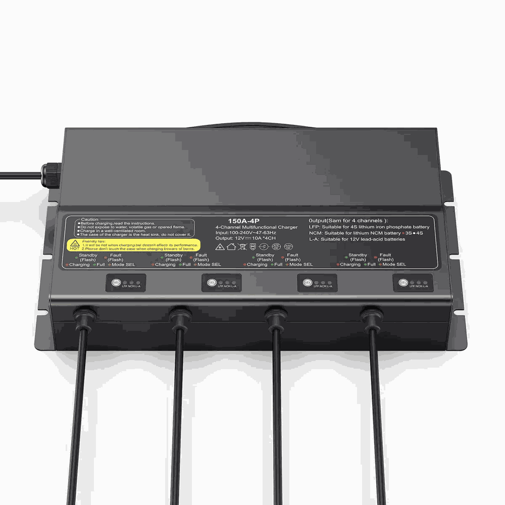 BS150A-1210-4P Industrial Battery Charger - Rear View