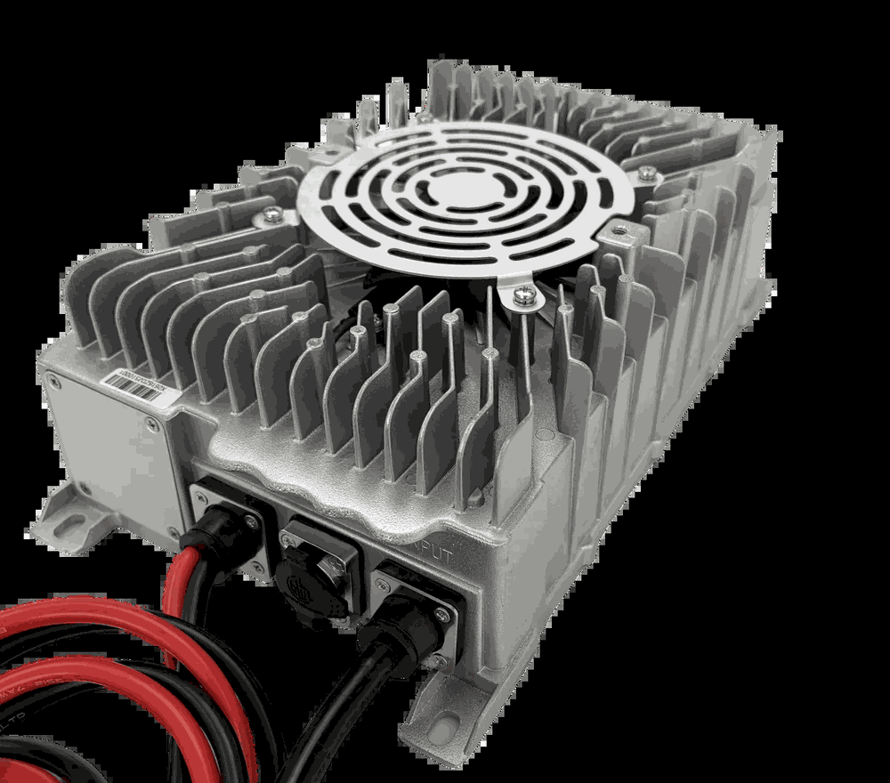 BS3300A-4850 Industrial Battery Charger - Side View